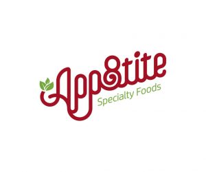 logotipo para productos alimentos catering App8tite
