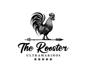 logotipo de restaurante The Rooster Ultramarino